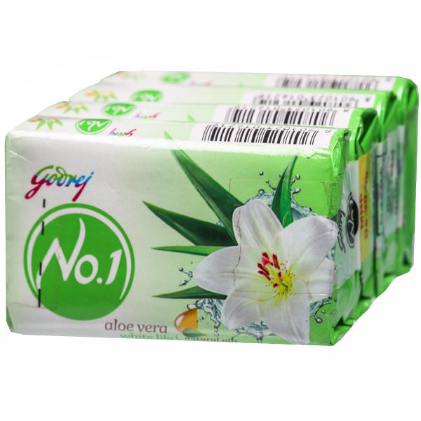 Godrej No.1 Aloe Vera & White Lily Soap 